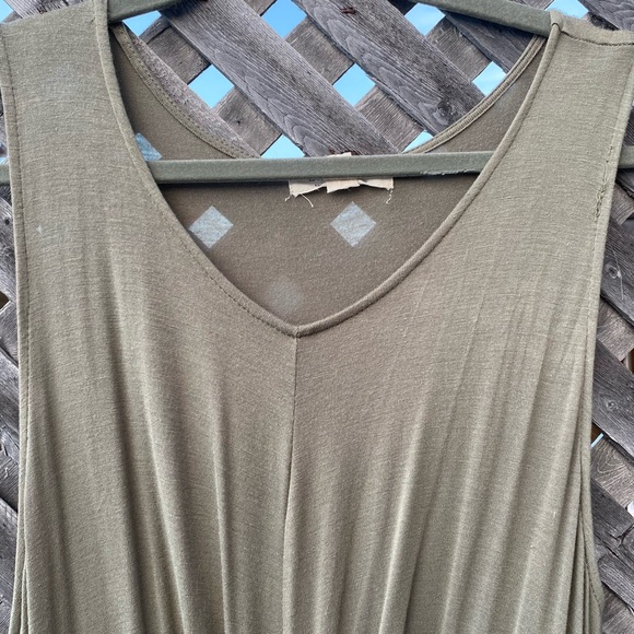 Ultra ❤️ Flirt - Sleeveless Khaki Green Dress - Picture 7 of 12